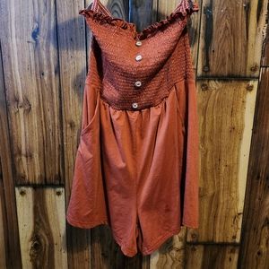 Strapless Romper